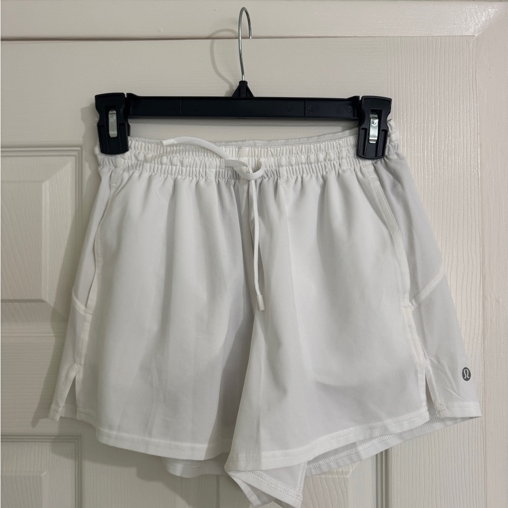 Lululemon Athletica White Athletic Shorts